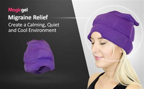Cap with magic gel for relieving headaches and migraines